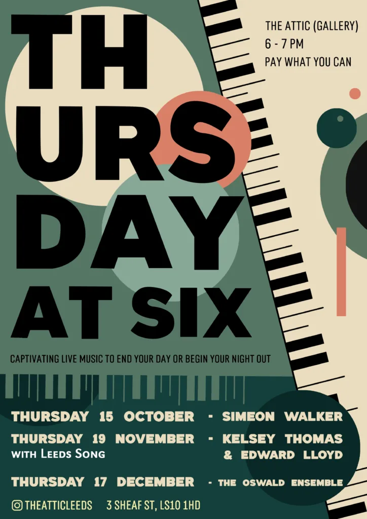 NEWS: Thursday At Six – a new monthly live music series in Leeds